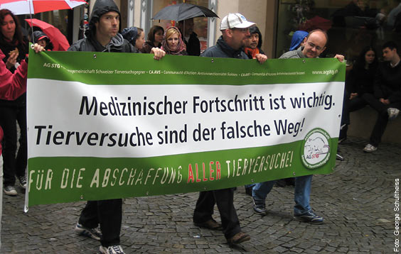 Aktionstag und Demonstration gegen Tierversuche - Tübingen, 18. April 2009