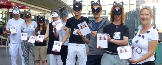 Europaweiter Aktionstag gegen «Botox»-Tierversuche - Katzen kämpfen für Mäuse - Medienmitteilung der AG STG
